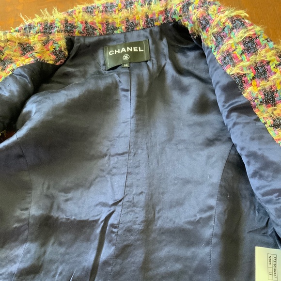CHANEL STUNNING 22A MULTICOLOR TWEED VEST COAT DRESS!  38 - Picture 5 of 15